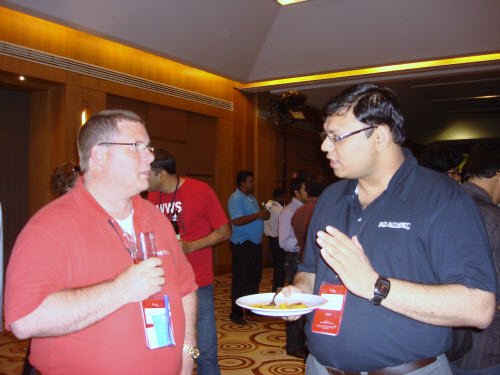 Dean Guida (Infragistics President and CEO) and Pinal Dave (SQLAuthority.com)